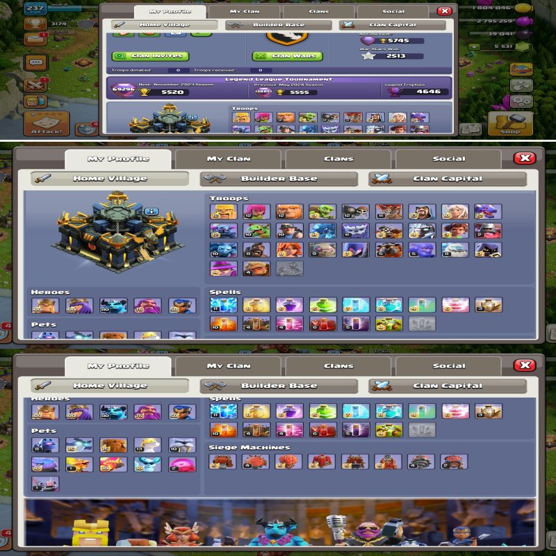 🏰 Clash of Clans акаунт | Ратуша 17 рівень | Рівень максимальний