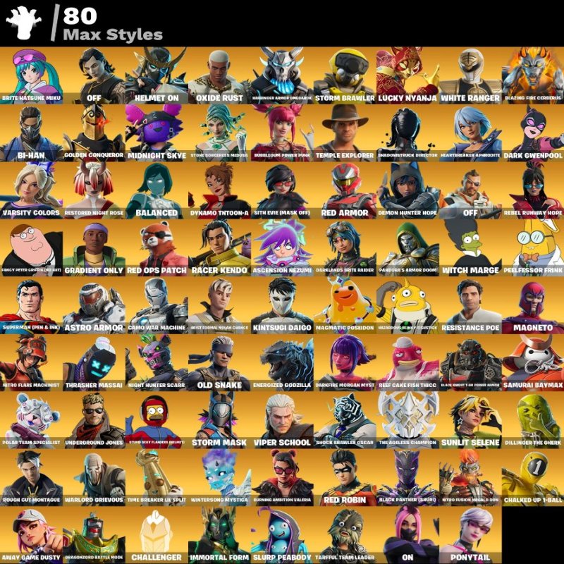 🎨 176 скінів | 🌟 Fortnite акаунт