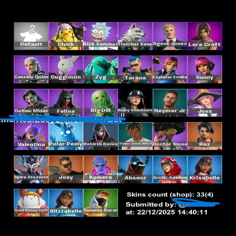 🎨 33 скіні | 🌟 Fortnite акаунт