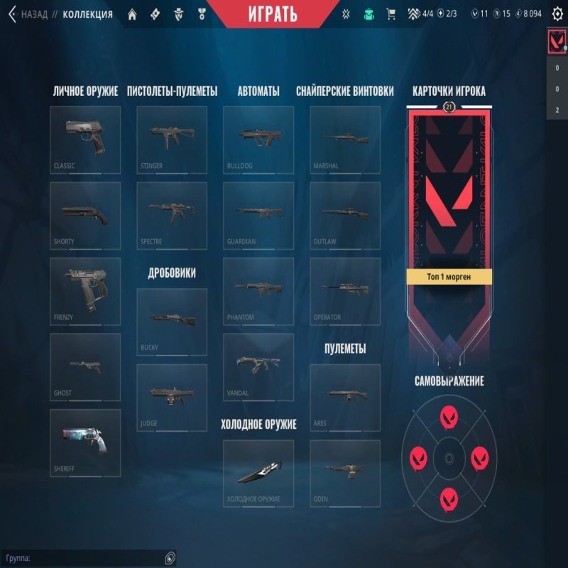 🎯 Valorant account | Gold 3 | EU | 9 agents