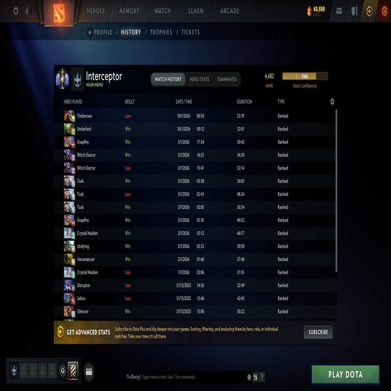 🏅 MMR 4927 | 🕒 983 годин | 🛡 8592