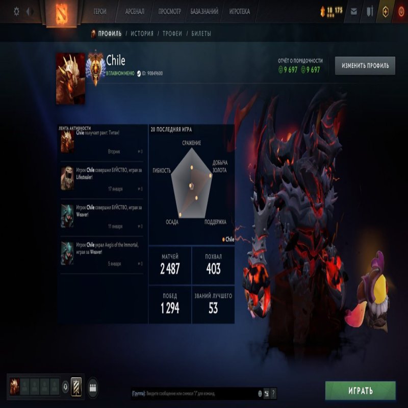 🏅 MMR 5749 | 🕒 3277 hours | 🛡 9700