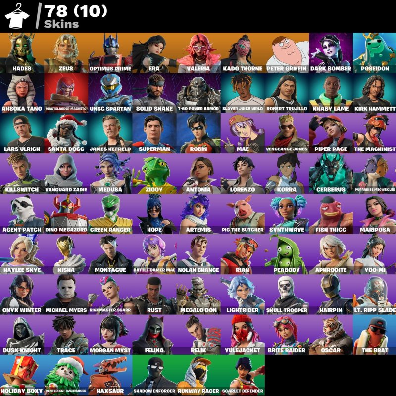 🎨 78 skins | 🌟 Fortnite account