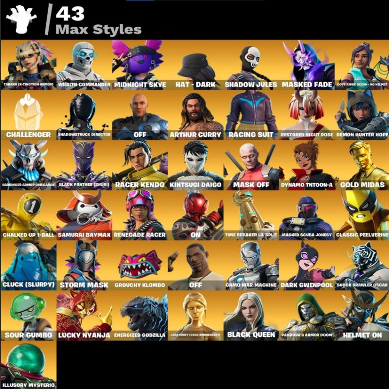 🎨 134 skins | 🌟 Fortnite account