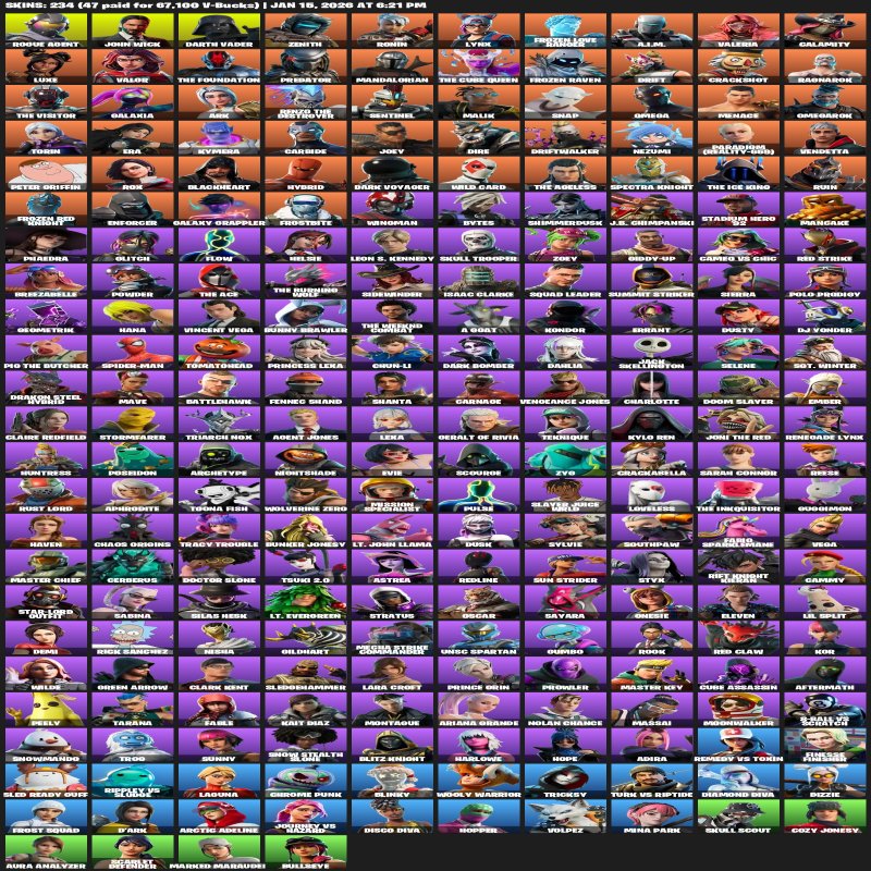 🎨 234 скінів | 🌟 Fortnite акаунт