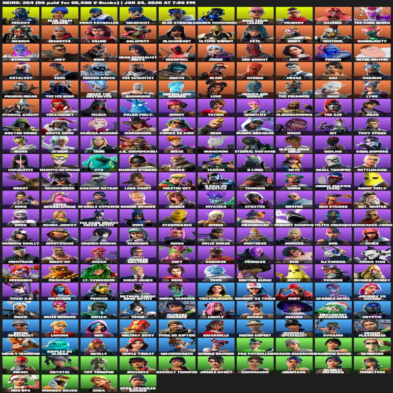 💥 204 скина | 🌟 Fortnite аккаунт