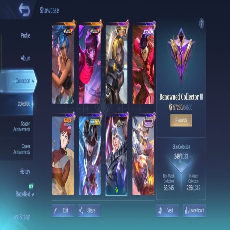 🎮 Mobile Legends акаунт | Міфічний | 114 героїв | 249 облич