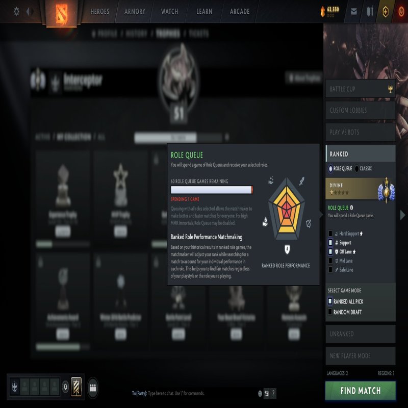 🏅 MMR 4927 | 🕒 983 годин | 🛡 8592