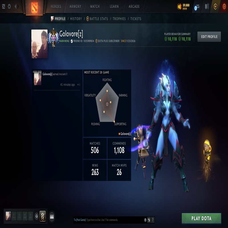 🏅 MMR 4133 | 🕒 482 годин | 🛡 10118