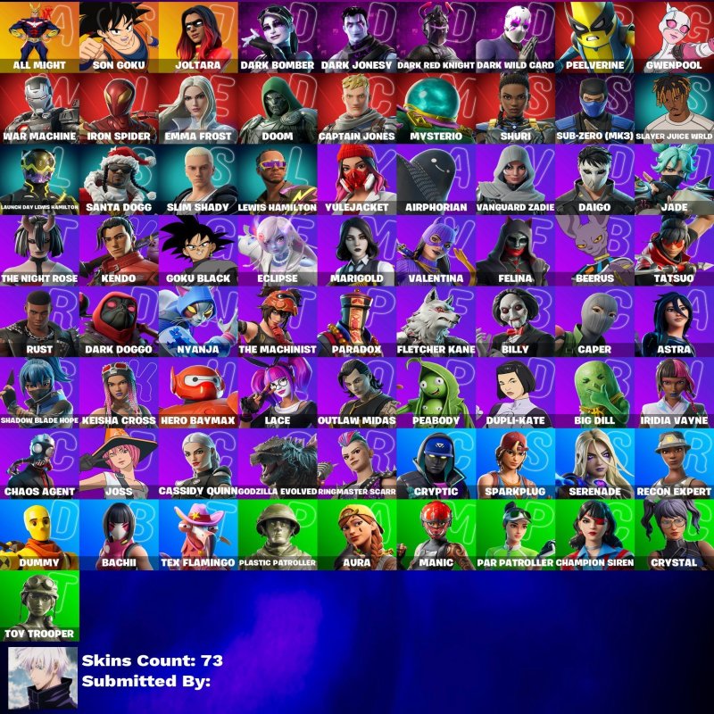 🎨 73 скінів | 🌟 Fortnite акаунт