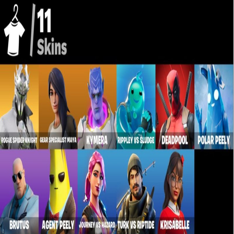 🎨 11 скінів | 🌟 Fortnite акаунт