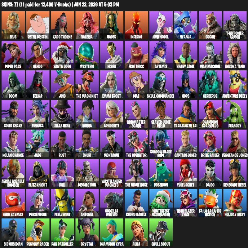 🎨 78 скінів | 🌟 Fortnite акаунт