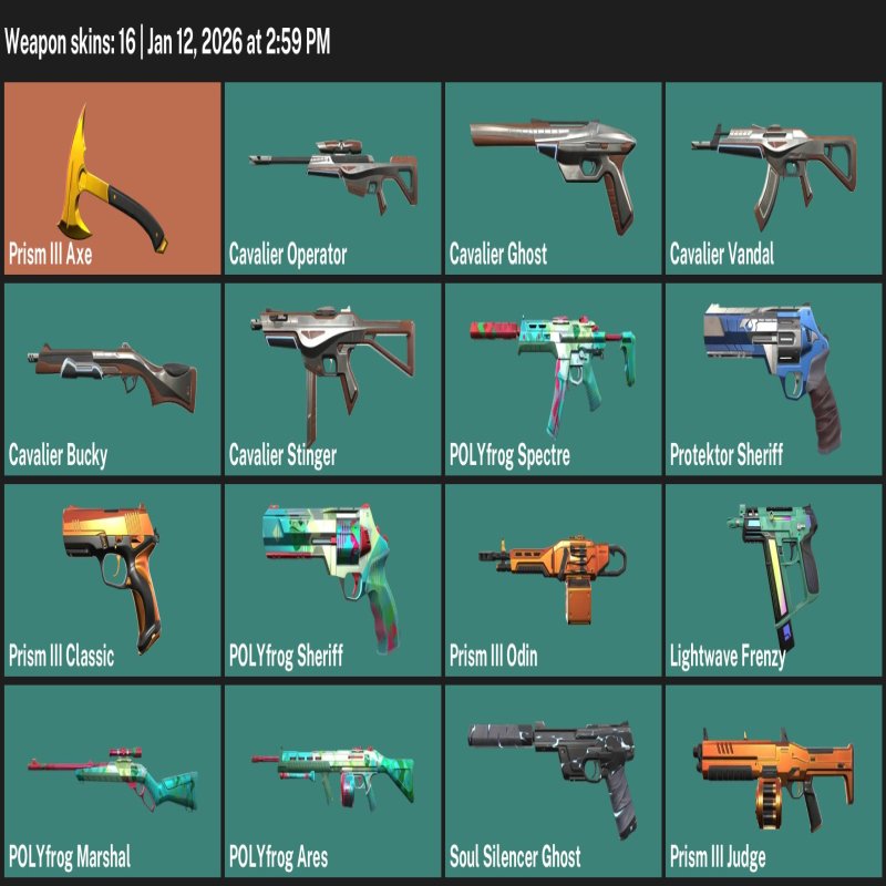 🎯 Valorant акаунт | Ранг відкрито | Азія | 13 агентів