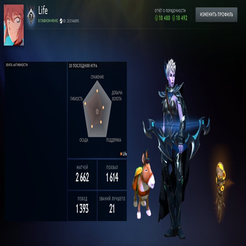 🏅 MMR 1700 | 🕒 3100 hours | 🛡 10500