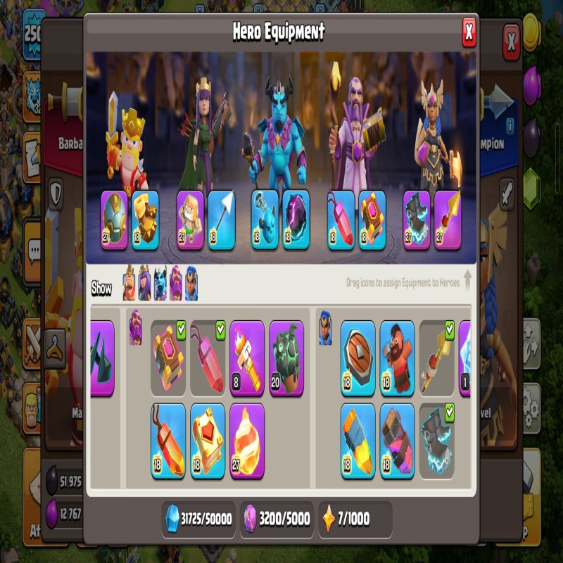 🏰 Clash of Clans акаунт | 18 ратуша | Рівень 105