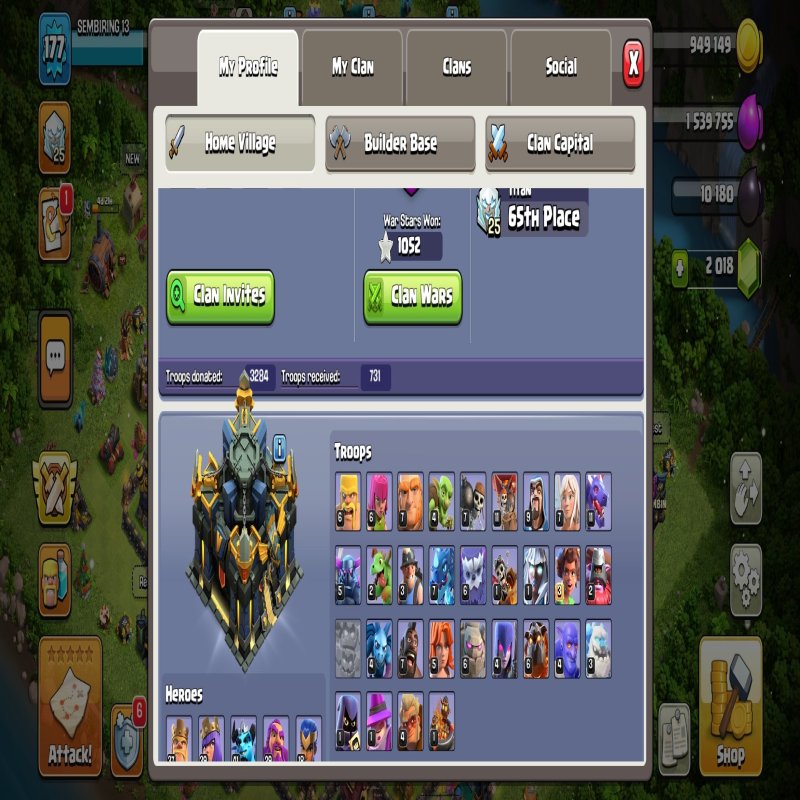 🏰 Clash of Clans акаунт | Ратуша 17 ратуша | Рівень 1