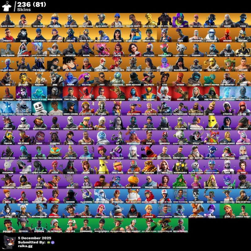 🎨 230 скінів | 🌟 Fortnite акаунт