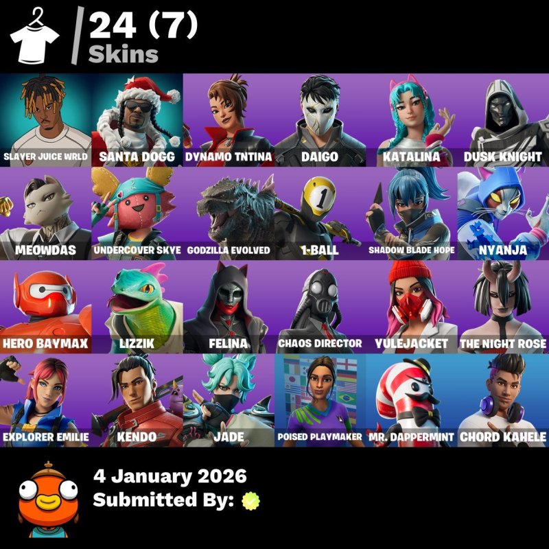 🎨 24 скіна | 🌟 Fortnite акаунт