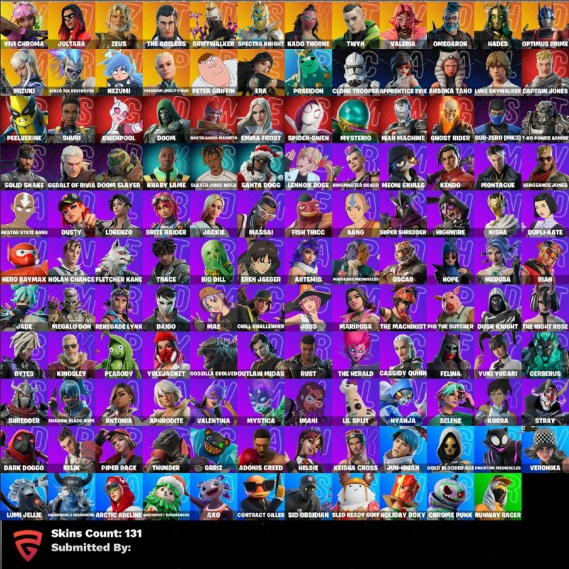 🎨 131 skins | 🌟 Fortnite account