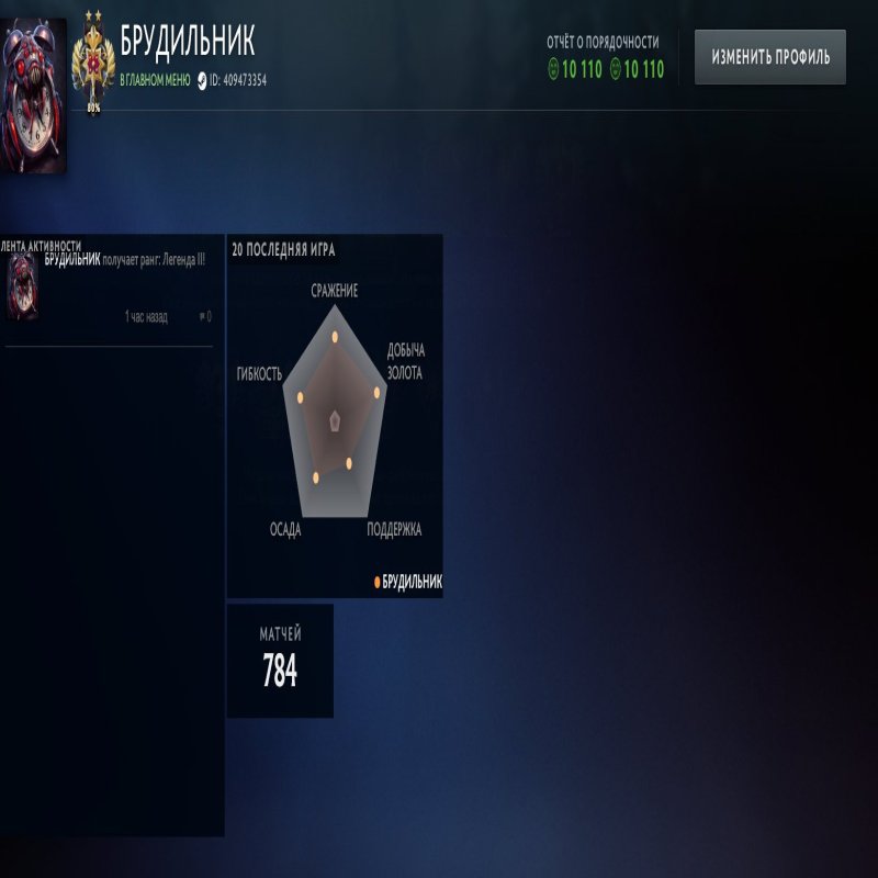 🏅 MMR 3500 | 🕒 800 hours | 🛡 10000