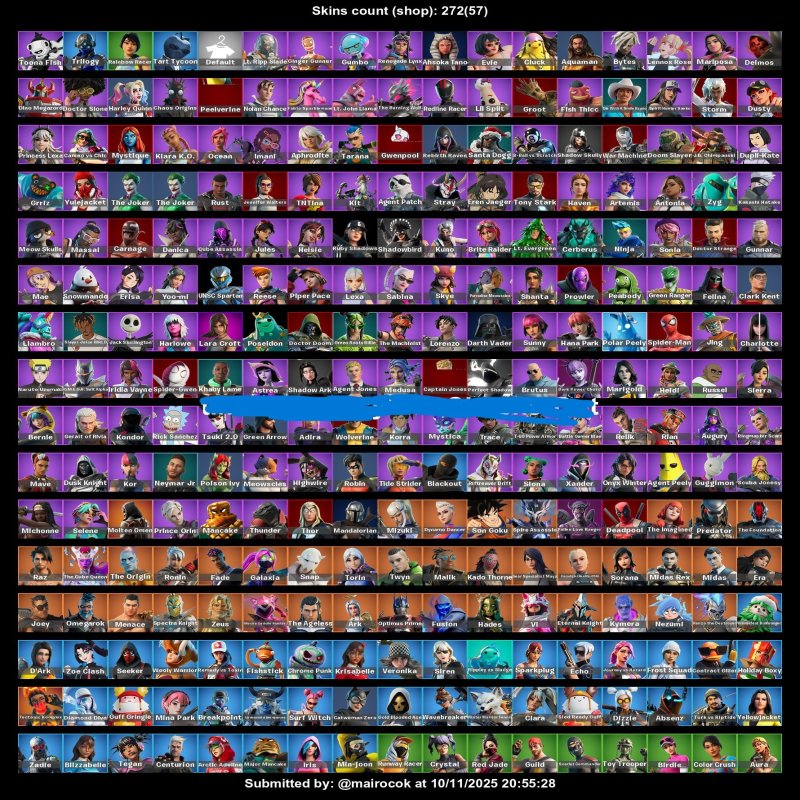 🎨 272 скінів | 🌟 Fortnite акаунт