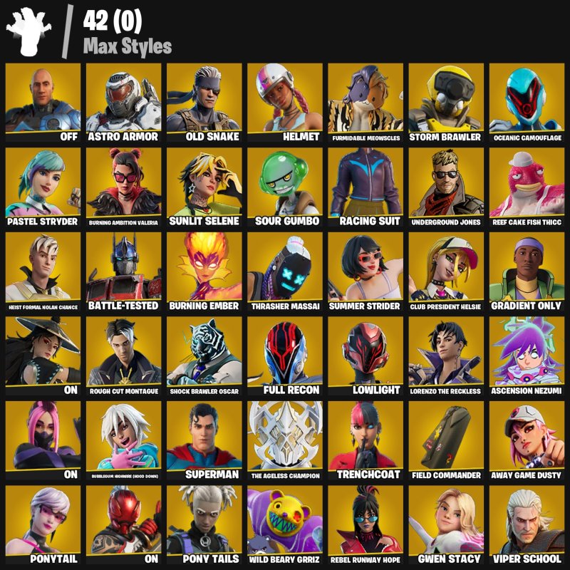 🎨 104 skins | 🌟 Fortnite account