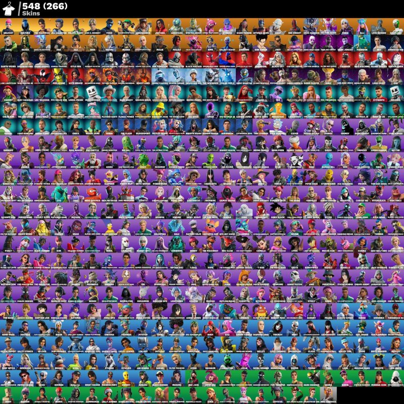 🎨 550 скинов | 🌟 Fortnite аккаунт