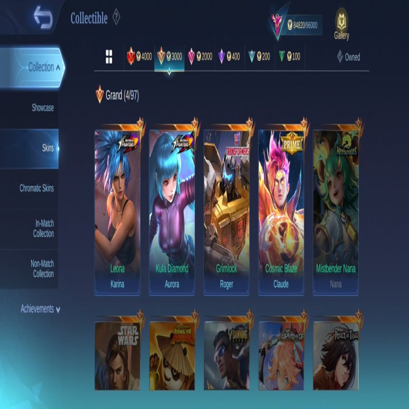 🎮 Mobile Legends account | Mythic | 120 heroes | 300 skins