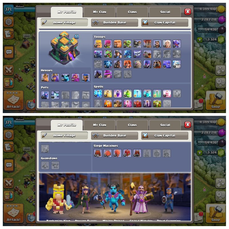 🏰 Clash of Clans акаунт | Ратуша 14 рівень | Рівень 100