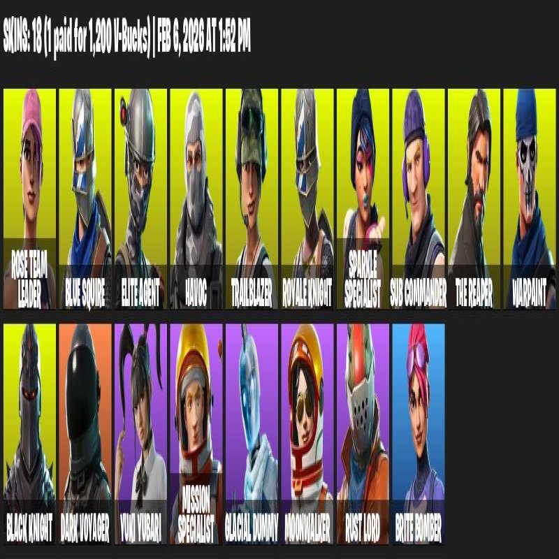 🎨 18 skins | 🌟 Fortnite account