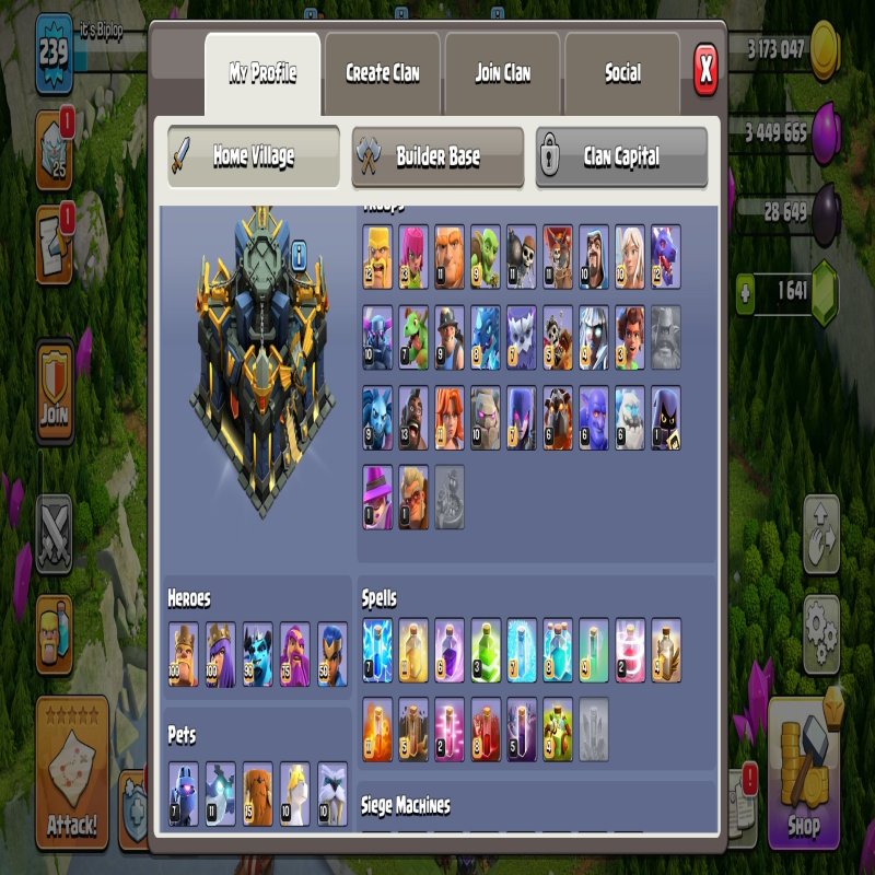 🏰 Clash of Clans акаунт | Ратуша 17 рівня | Рівень 100