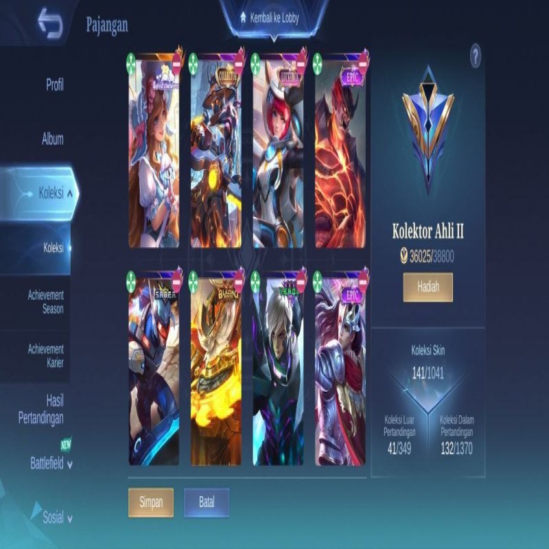 🎮 Mobile Legends аккаунт | Мифический | 69 героев | 141 обликов