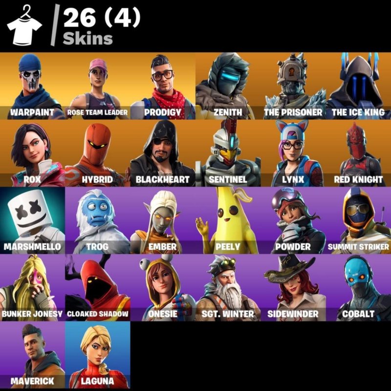 🎨 26 skins | 🌟 Fortnite account