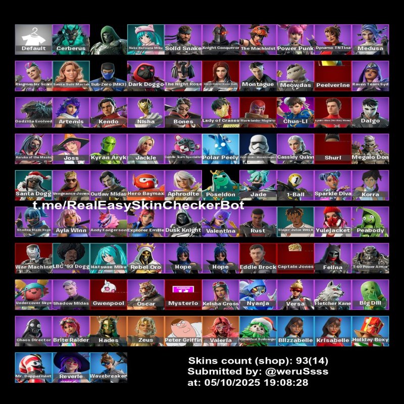 🎨 93 skins | 🌟 Fortnite account