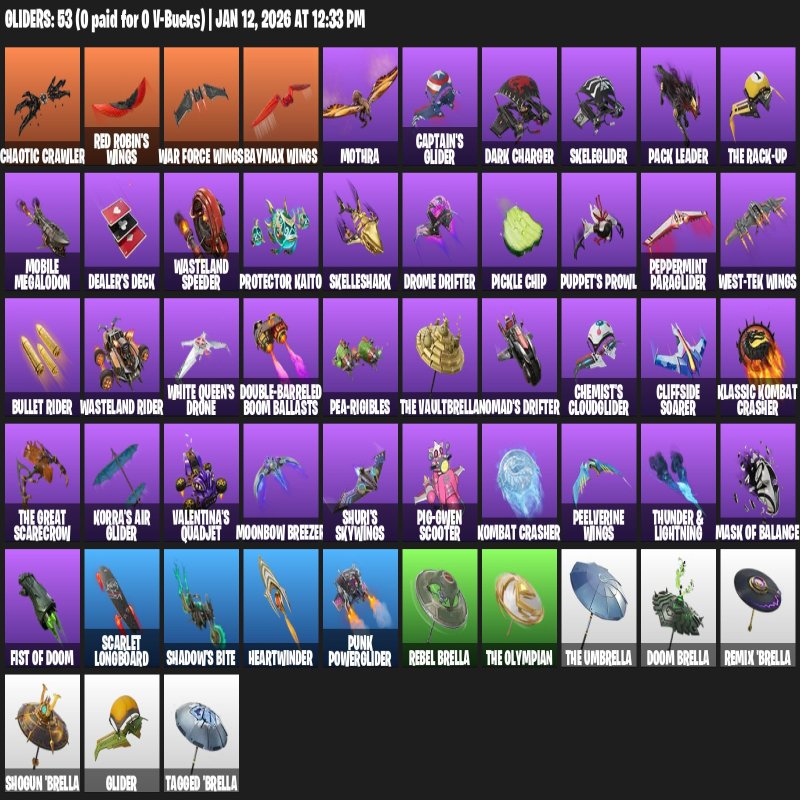 🎨 54 скіна | 🌟 Fortnite акаунт