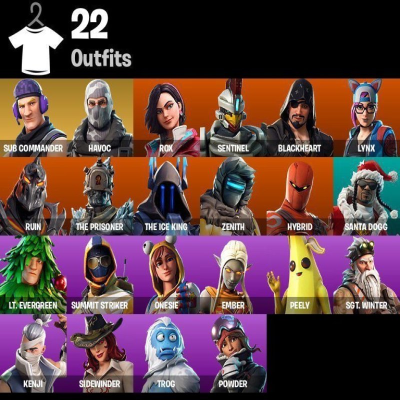 🎨 22 скінів | 🌟 Fortnite акаунт