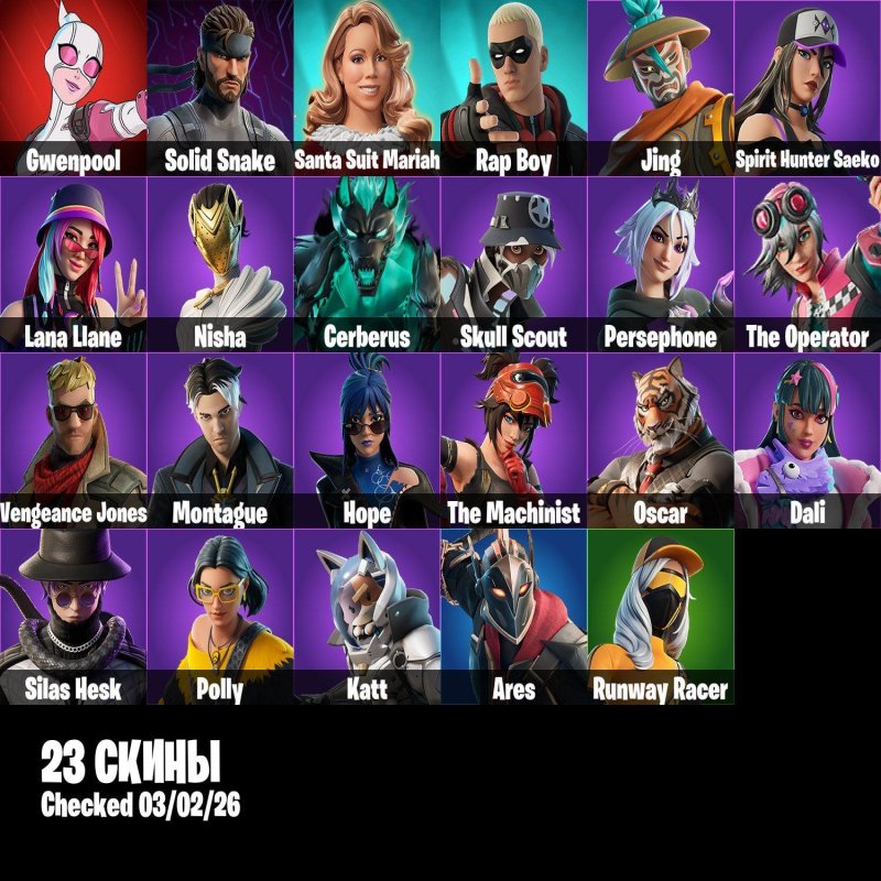 🎨 23 skins | 🌟 Fortnite account