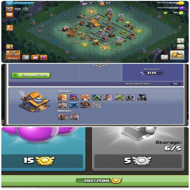 🏰 Clash of Clans акаунт | Ратуша 15 рівень | Рівень 188