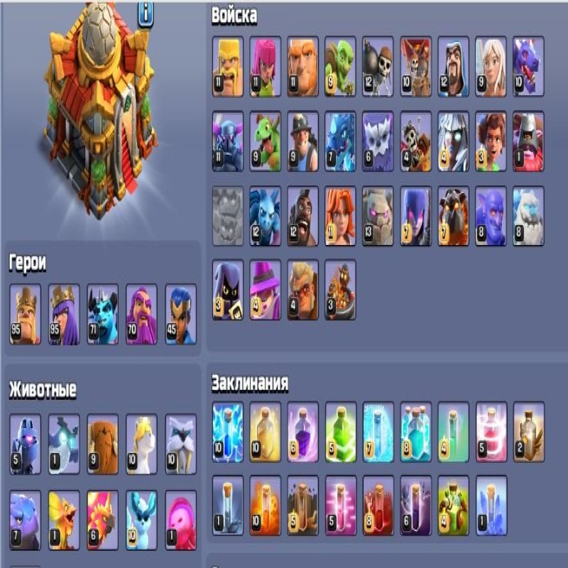 🏰 Clash of Clans акаунт | 16 ратуша | 224 рівень