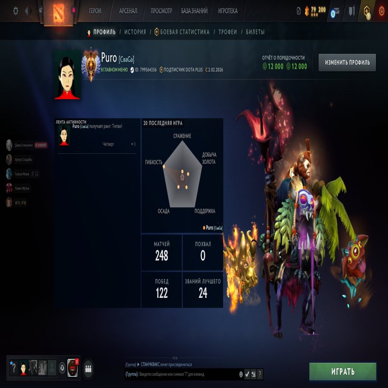 🏅 MMR 6000 | 🕒 130 hours | 🛡 12000