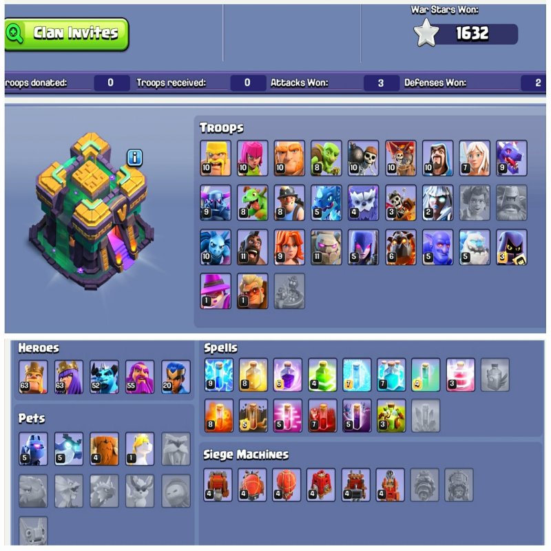 🏰 Clash of Clans акаунт | Ратуша 14 рівень | Рівень 100