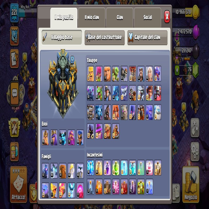 🏰 Clash of Clans акаунт | Ратуша 17 рівня | Рівень 50