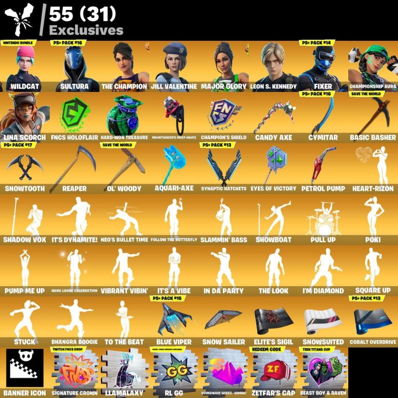 🎨 550 скинов | 🌟 Fortnite аккаунт