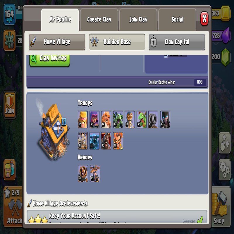 🏰 Clash of Clans акаунт | 16 ратуша | Рівень 1