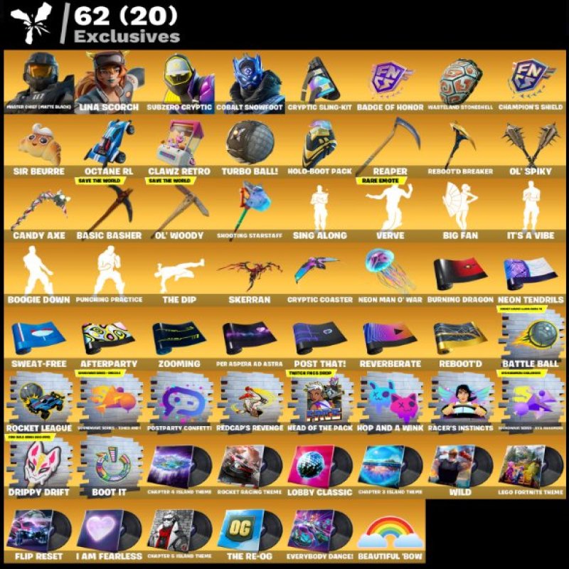 🎨 217 skins | 🌟 Fortnite account