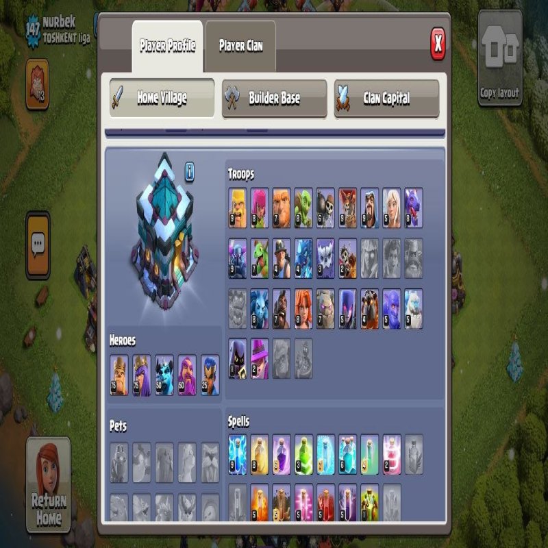 🏰 Clash of Clans акаунт | 13 ратуша | 147 рівень