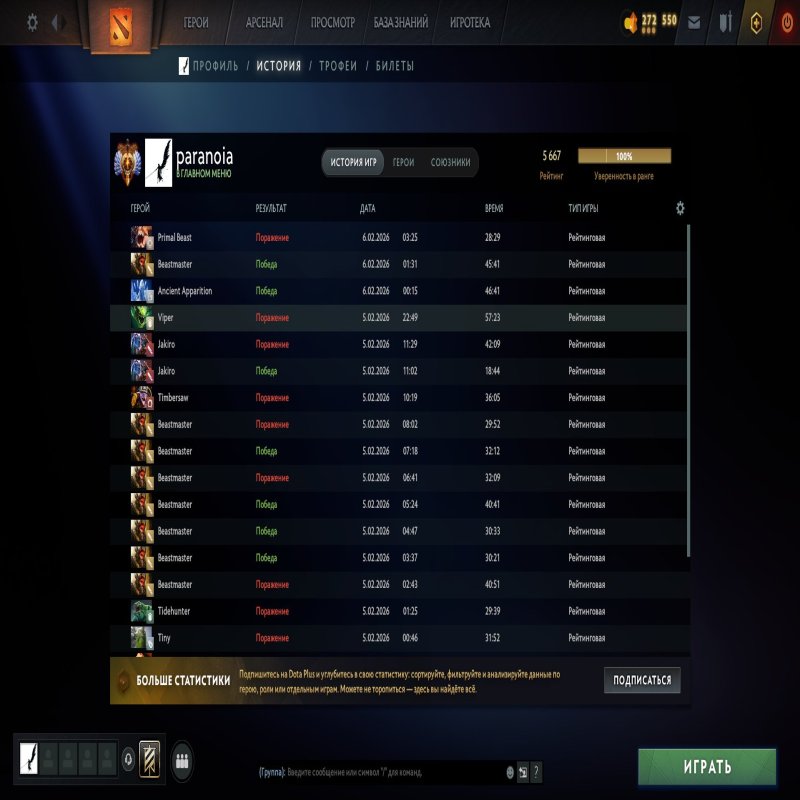 🏅 MMR 2000 | 🕒 100 hours | 🛡 10000