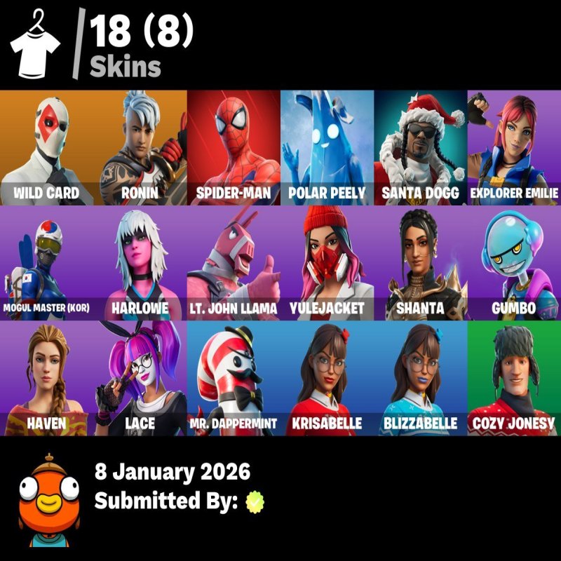 🎨 18 скінів | 🌟 Fortnite акаунт