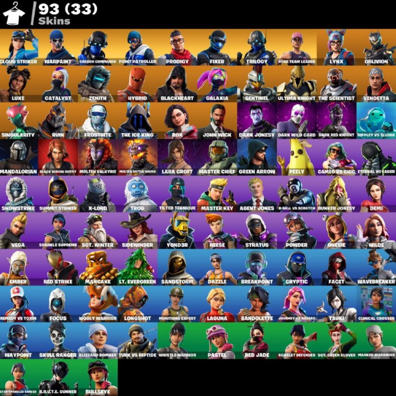 🎨 93 скінів | 🌟 Fortnite акаунт