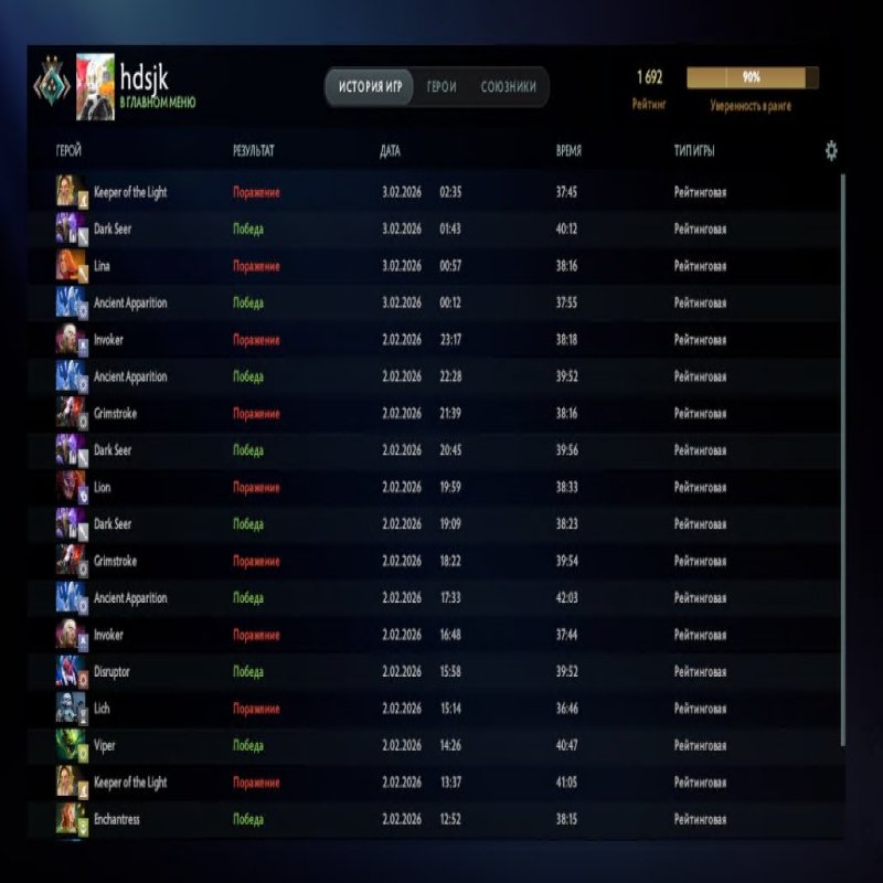 🏅 MMR 1692 | 🕒 434 hours | 🛡 10979